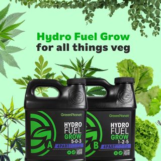 Hydro Fuel Grow is a our base nutrient formulated specifically for the vegetative stage of growth, coming in parts A and B. For green, lush, vegetative plants, choose Hydro Fuel Grow. 

Shop Hydro Fuel Grow >>> https://greenplanetnutrients.com/product/hydro-fuel-grow-a-b/

#greenplanetnutrients #mygreenplanet #gpgrown #greenplanet #nutrients #clean #conscious #canadian #fertilizer #yields #garden #gardening #grow #growers #indoorgarden #outdoorgarden #hydroponics #quality #craft #innovation #hobby #commercial #community #purity #harvest