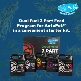 If you had to choose: 1. The ease and automation of AutoPot watering systems, or 2. The simplicity of the Dual Fuel nutrient system, why not choose both? Try out our Dual Fuel Autopot Feed Program with your AutoPot watering system in a convenient little starter kit. 

Shop The Dual Fuel AutoPot Starter Kit >>> https://greenplanetnutrients.com/product/2-part-autopot-dual-fuel-starter-kit/

#greenplanetnutrients #mygreenplanet #gpgrown #greenplanet #nutrients #clean #conscious #canadian #fertilizer #yields #garden #gardening #grow #growers #indoorgarden #outdoorgarden #hydroponics #quality #craft #innovation #hobby #commercial #community #purity #harvest